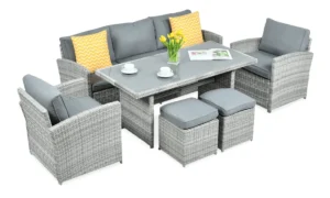 BORNEO ZESTAW+PUFY STONE GREY (003666)
