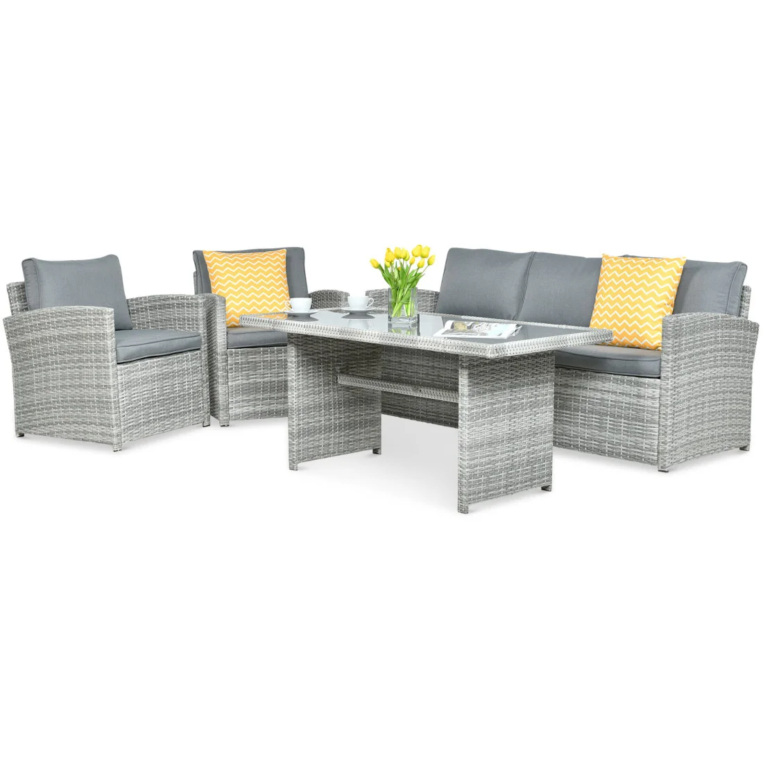 BORNEO ZESTAW+PUFY STONE GREY (003666) - obrazek 6