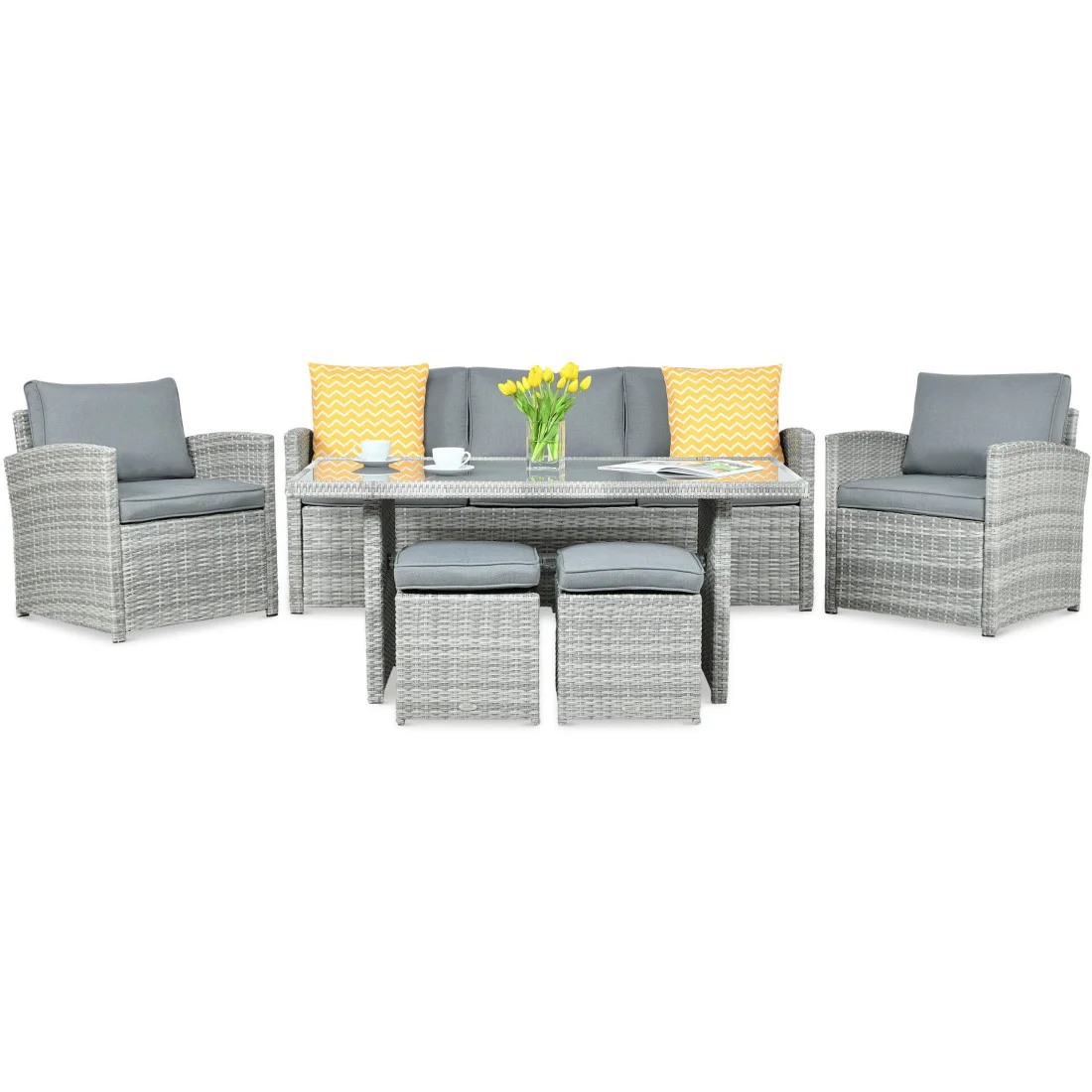 BORNEO ZESTAW+PUFY STONE GREY (003666) - obrazek 4