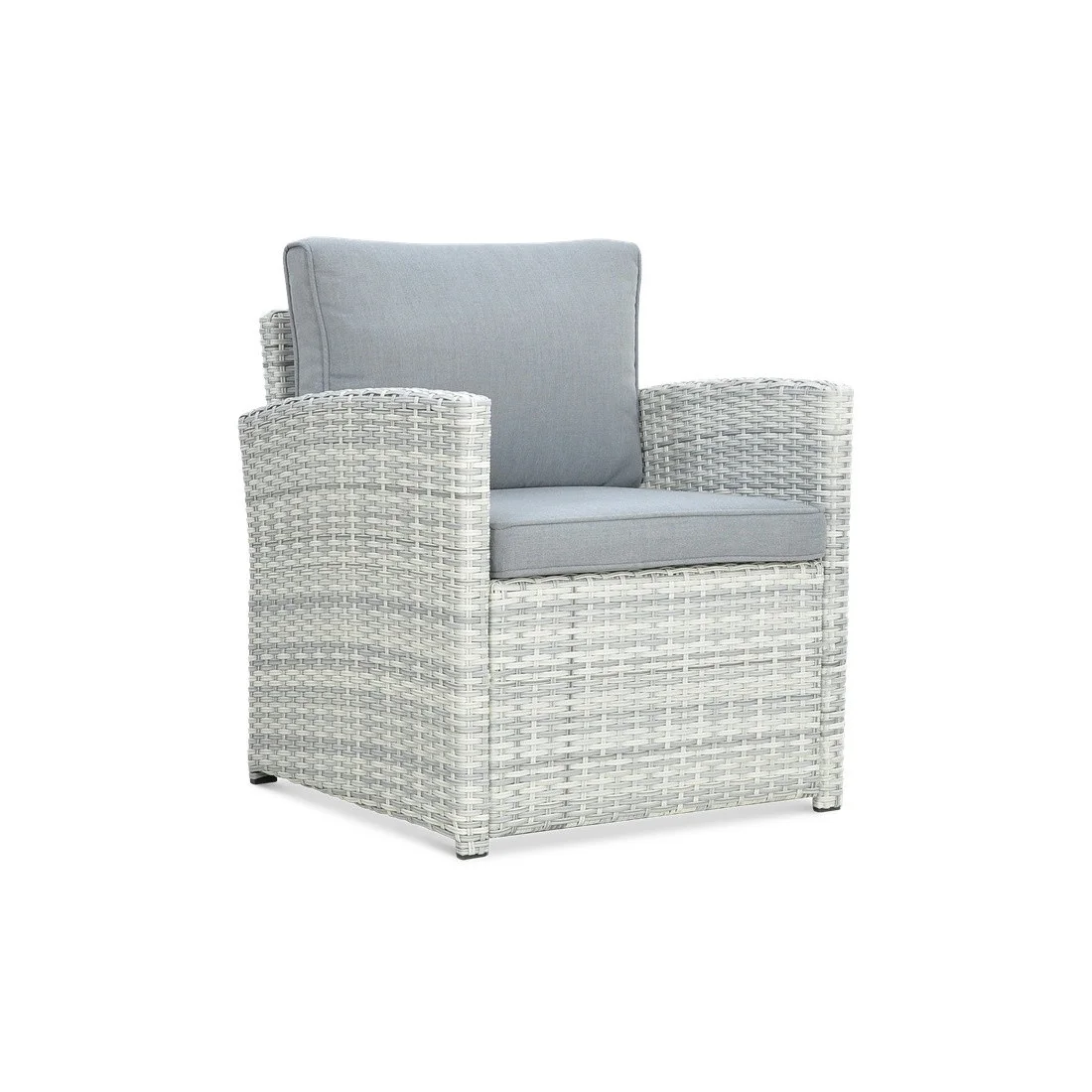 BORNEO ZESTAW+PUFY WHITE GREY (003620) - obrazek 8