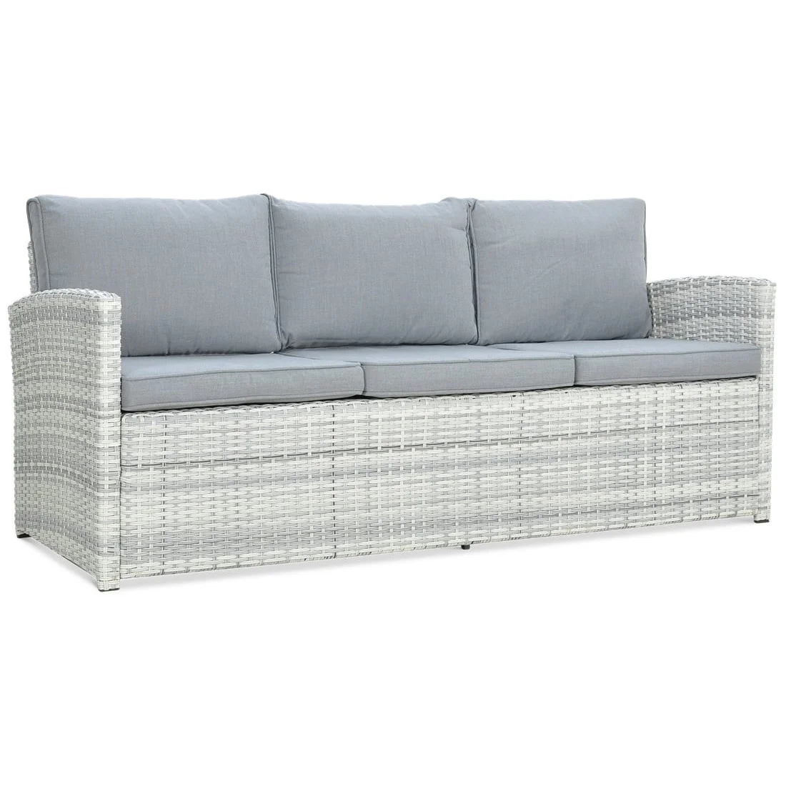 BORNEO ZESTAW+PUFY WHITE GREY (003620) - obrazek 9