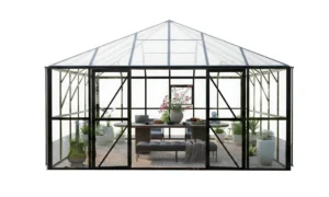 BROADWAY 436x436 OGRÓD ZIMOWY (PC+GLASS) BLACK (007979)