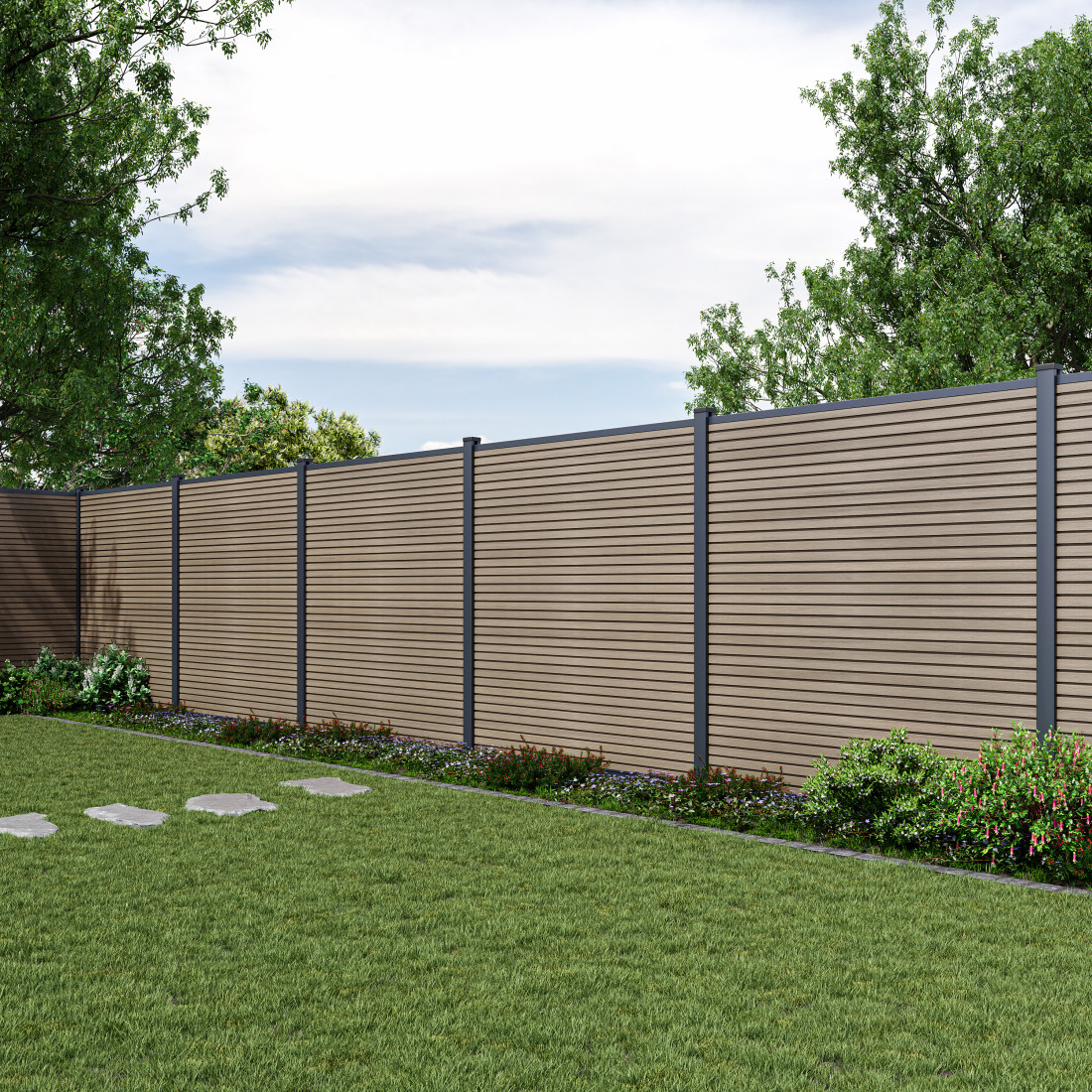 CITY PRZĘSŁO OGRODZENIOWE 1.8M PODŁOŻE MIĘKKIE OAK (009658) - obrazek 3