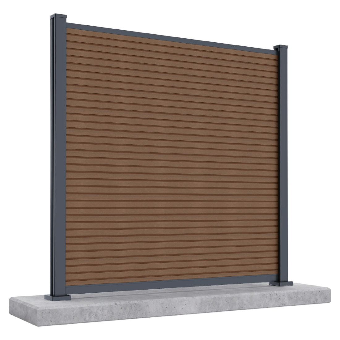 CITY PRZĘSŁO OGRODZENIOWE 1.8M PODŁOŻE TWARDE TEAK (009654)