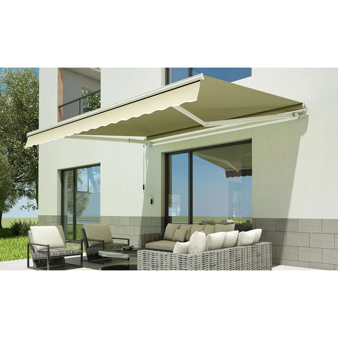 CLASSIC 300x250 MARKIZA TARASOWA BEIGE (004448) - obrazek 2