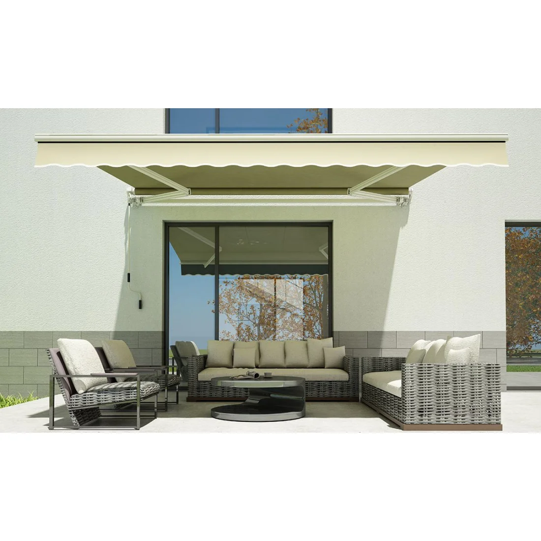 CLASSIC 400x300 MARKIZA TARASOWA BEIGE (004454) - obrazek 3