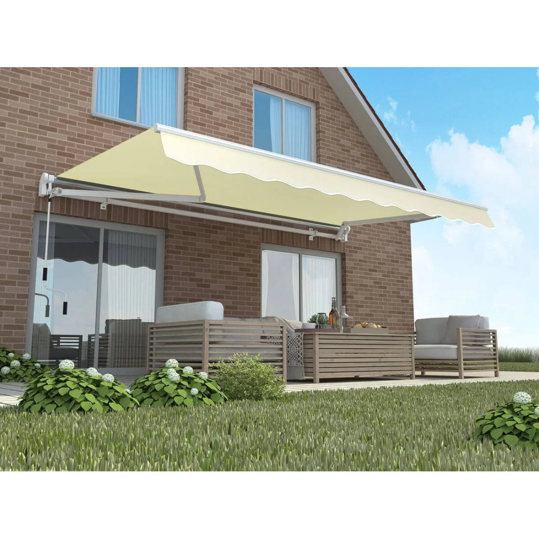 CLASSIC 450x300 MARKIZA TARASOWA BEIGE (005326) - obrazek 2