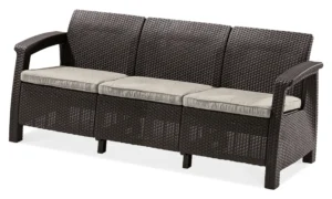 CORFU LOVE SEAT MAX SOFA BROWN (006048)