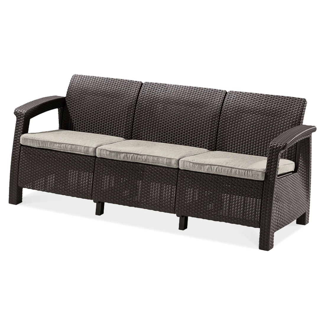 CORFU LOVE SEAT MAX SOFA BROWN (006048)