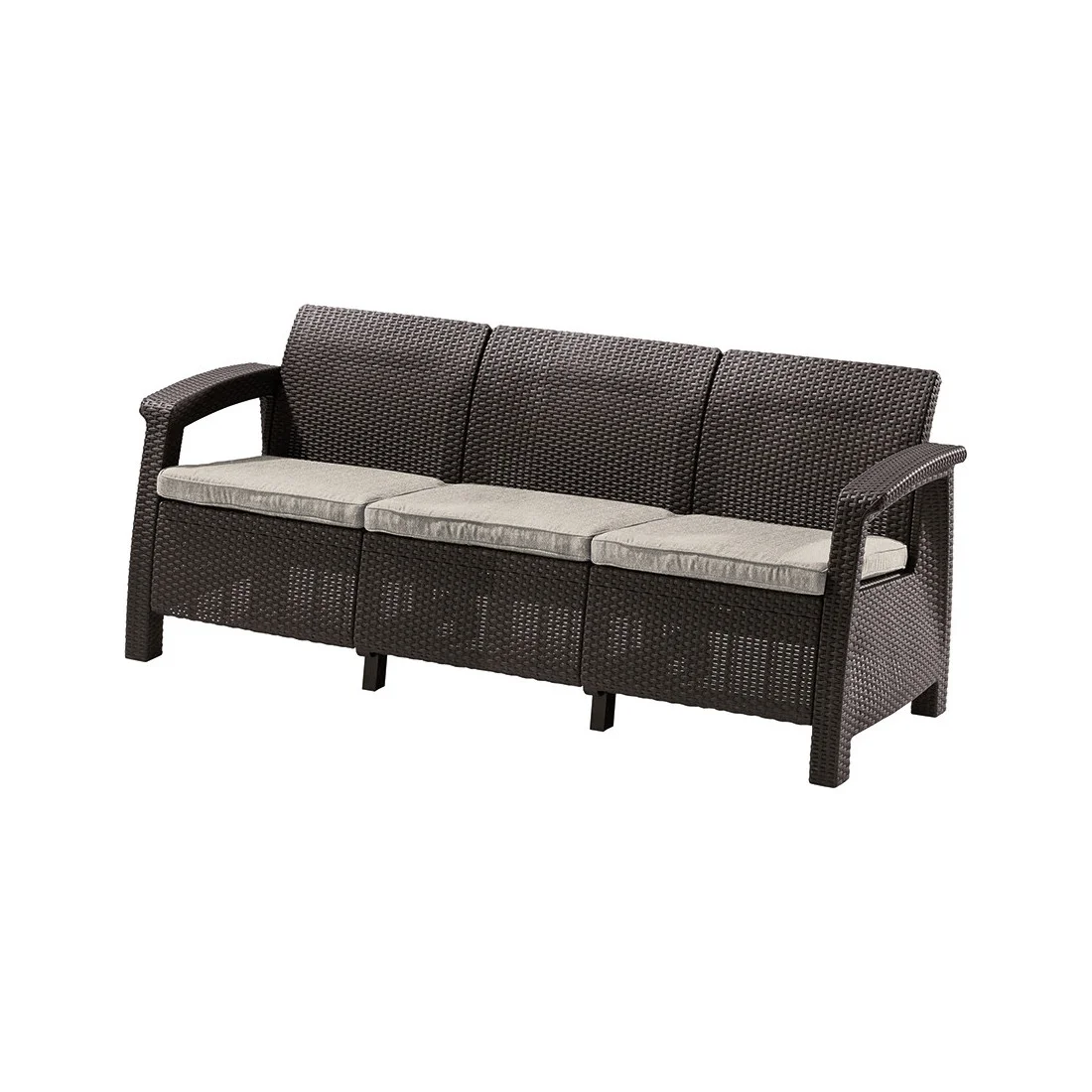 CORFU LOVE SEAT MAX SOFA BROWN (006048) - obrazek 2