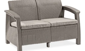 CORFU LOVE SEAT SOFA CAPPUCCINO (006425)