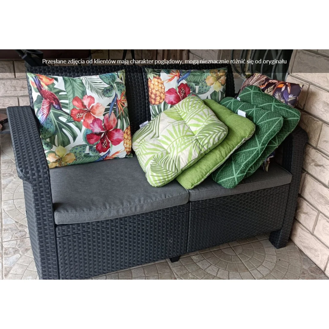 CORFU LOVE SEAT SOFA GRAPHITE (006353) - obrazek 6