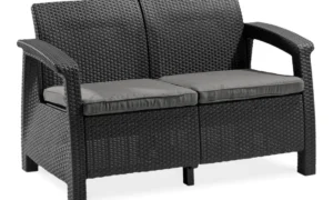 CORFU LOVE SEAT SOFA GRAPHITE (006353)