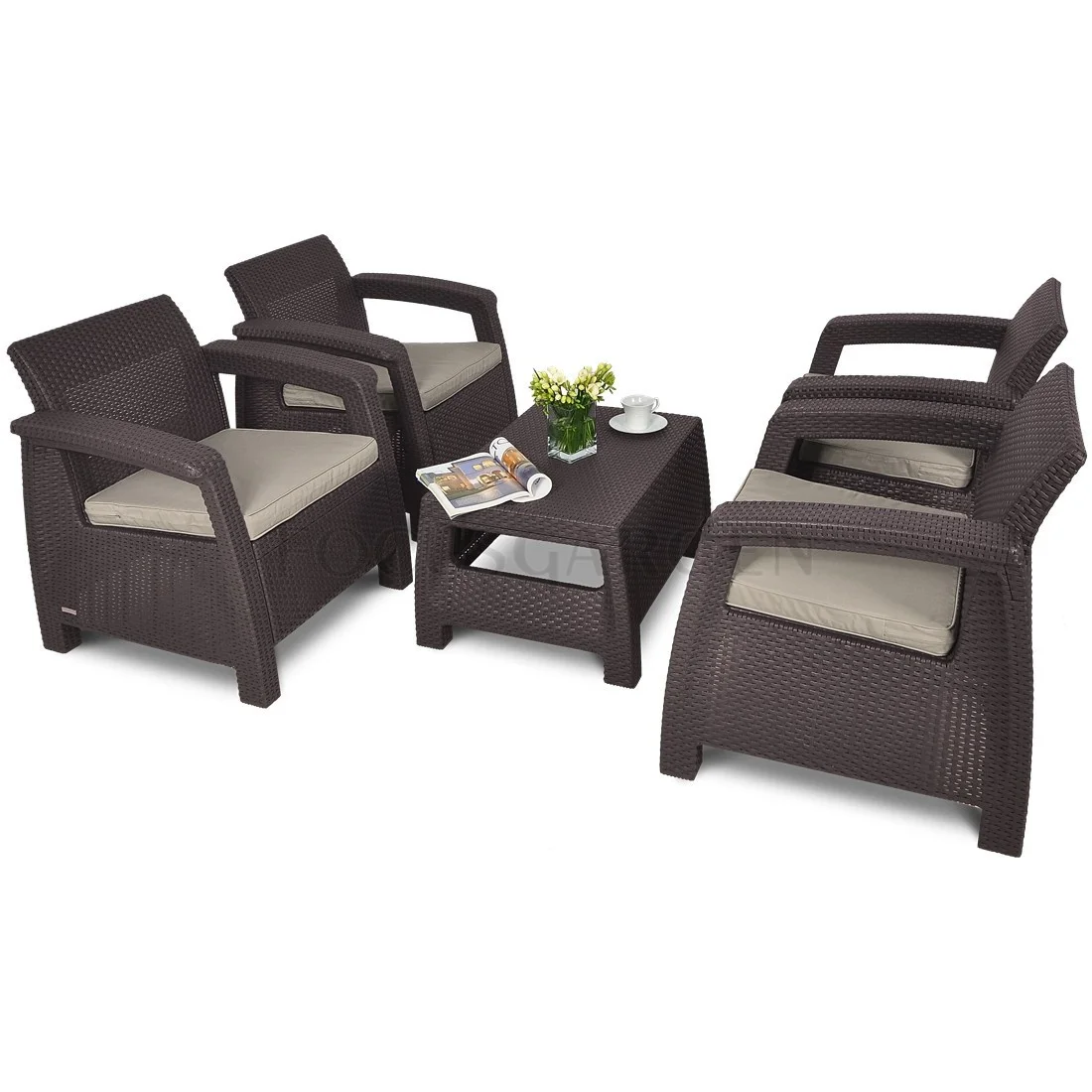 CORFU QUATTRO ZESTAW BROWN (006069) - obrazek 3