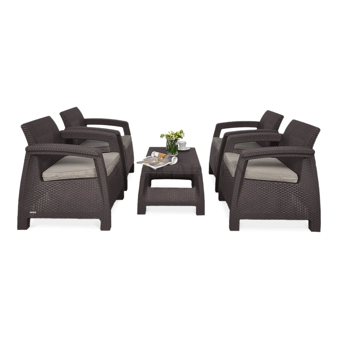CORFU QUATTRO ZESTAW BROWN (006069)