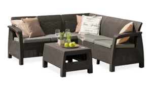 CORFU RELAX SET NAROŻNIK BROWN (006051)