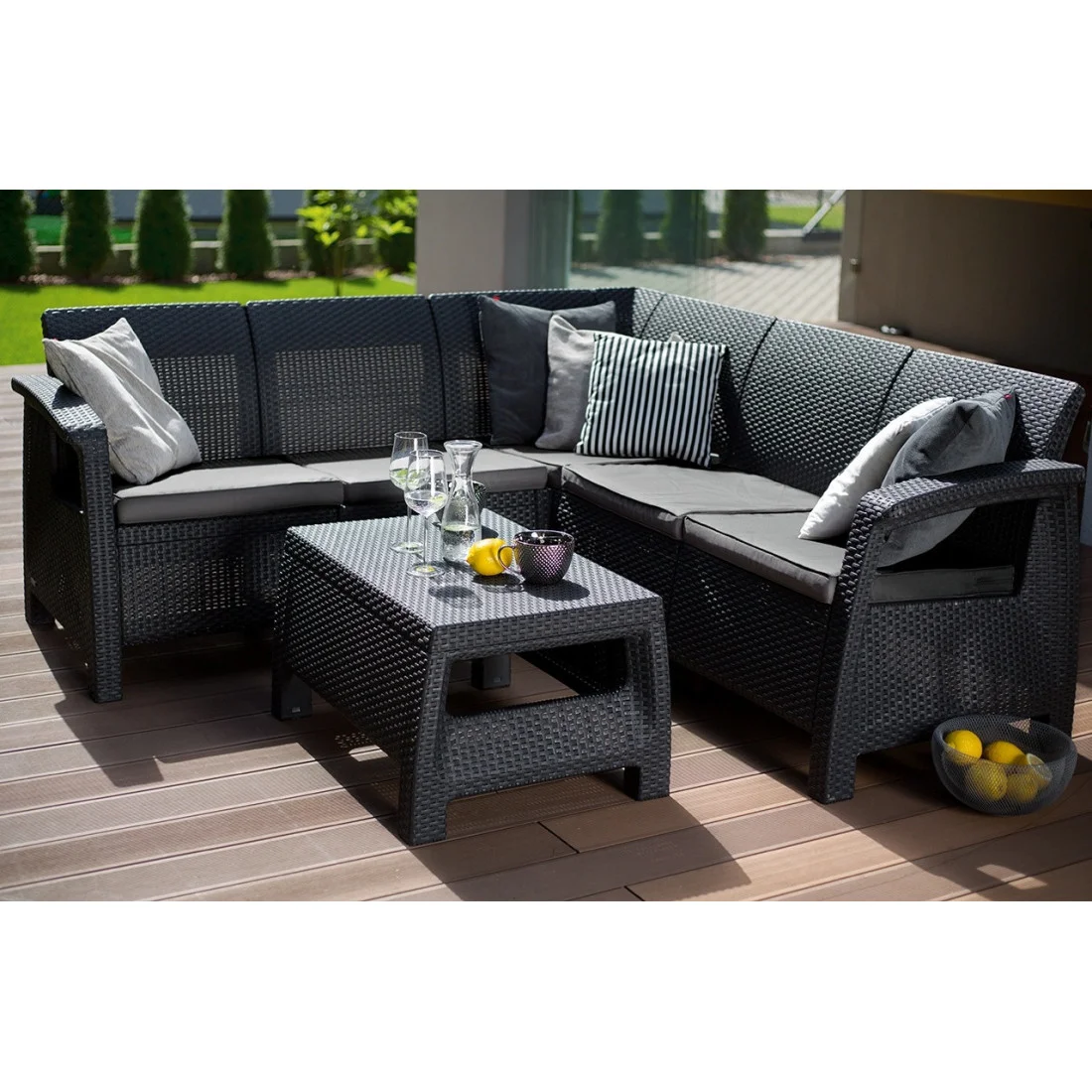 CORFU RELAX SET NAROŻNIK GRAPHITE (001981) - obrazek 5