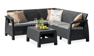 CORFU RELAX SET NAROŻNIK GRAPHITE (001981)
