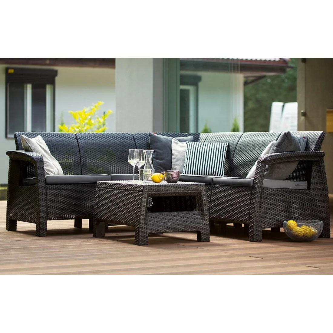 CORFU RELAX SET NAROŻNIK GRAPHITE (001981) - obrazek 2