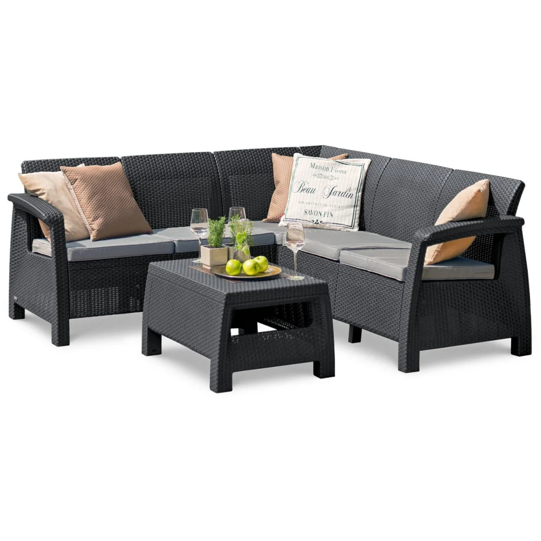 CORFU RELAX SET NAROŻNIK GRAPHITE (001981) - obrazek 3