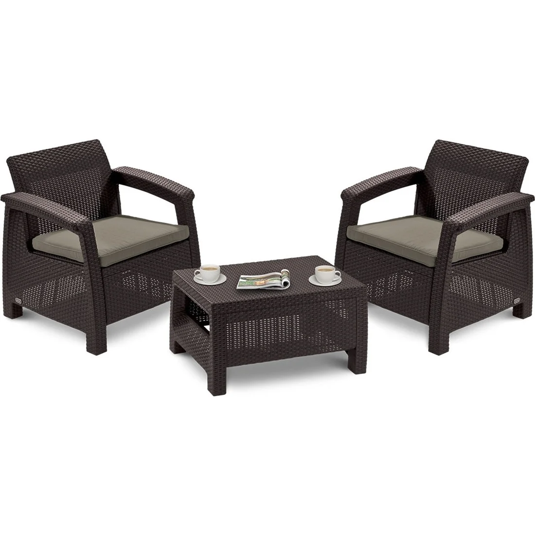 CORFU SET 3 ZESTAW BROWN (006068) - obrazek 3