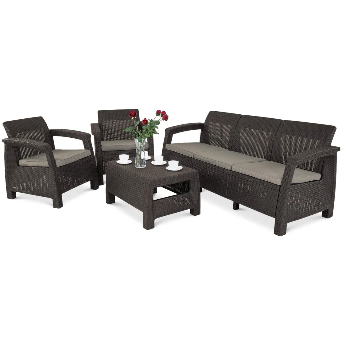CORFU SET 3 ZESTAW BROWN (006068) - obrazek 2