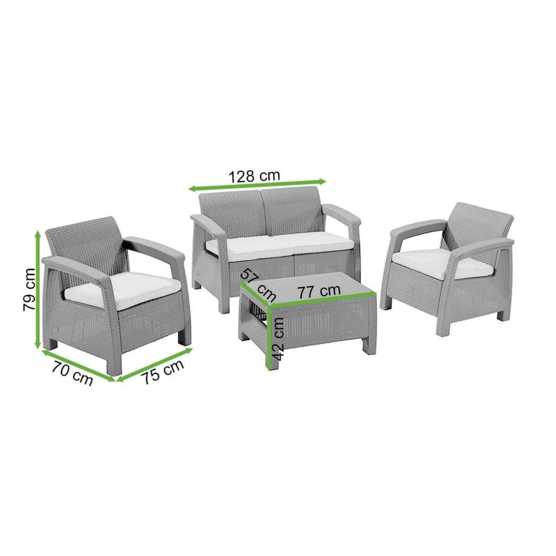 CORFU SET ZESTAW GRAPHITE (000809) - obrazek 11
