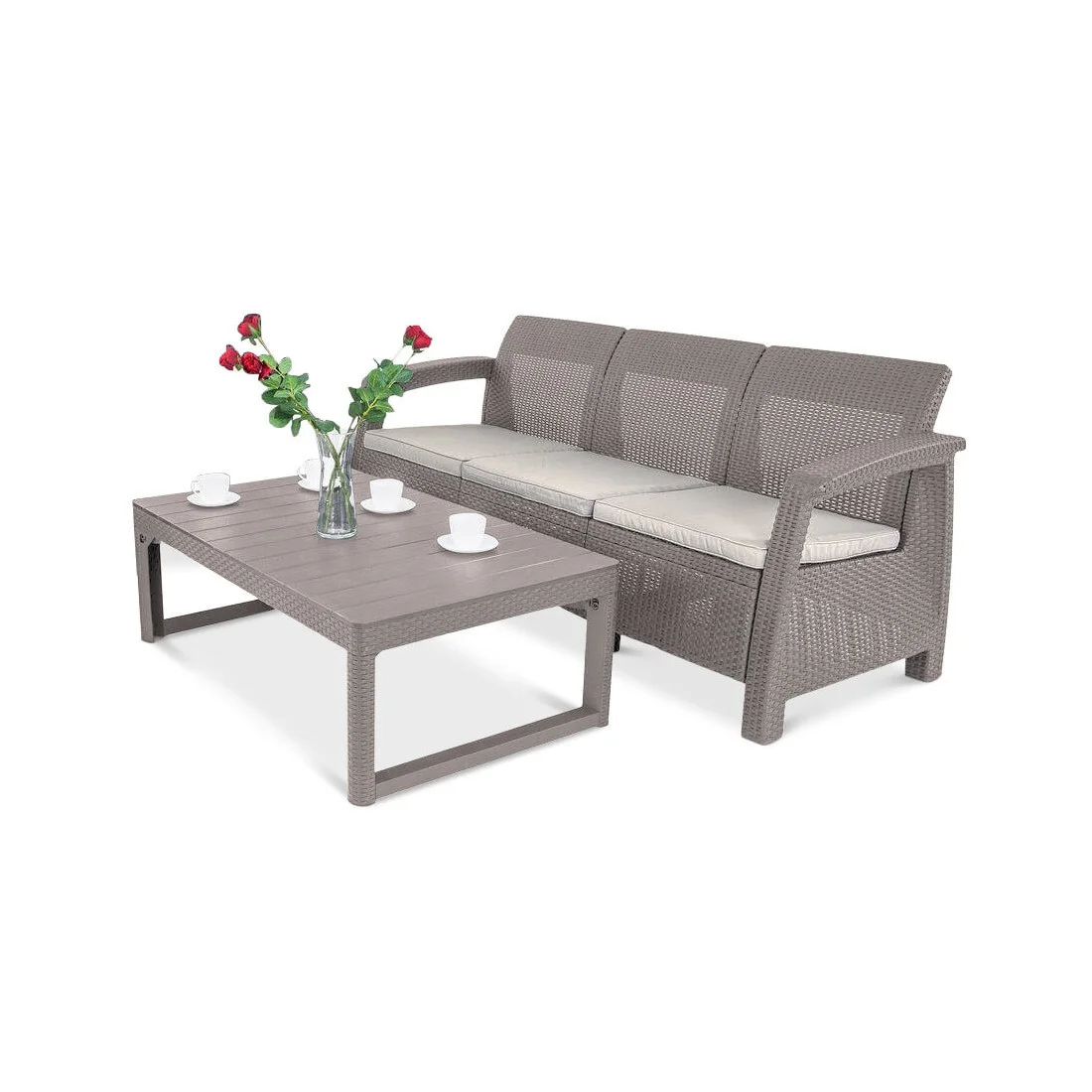 CORFU SOFA MAX/LYON ZESTAW CAPPUCCINO (007006) - obrazek 2