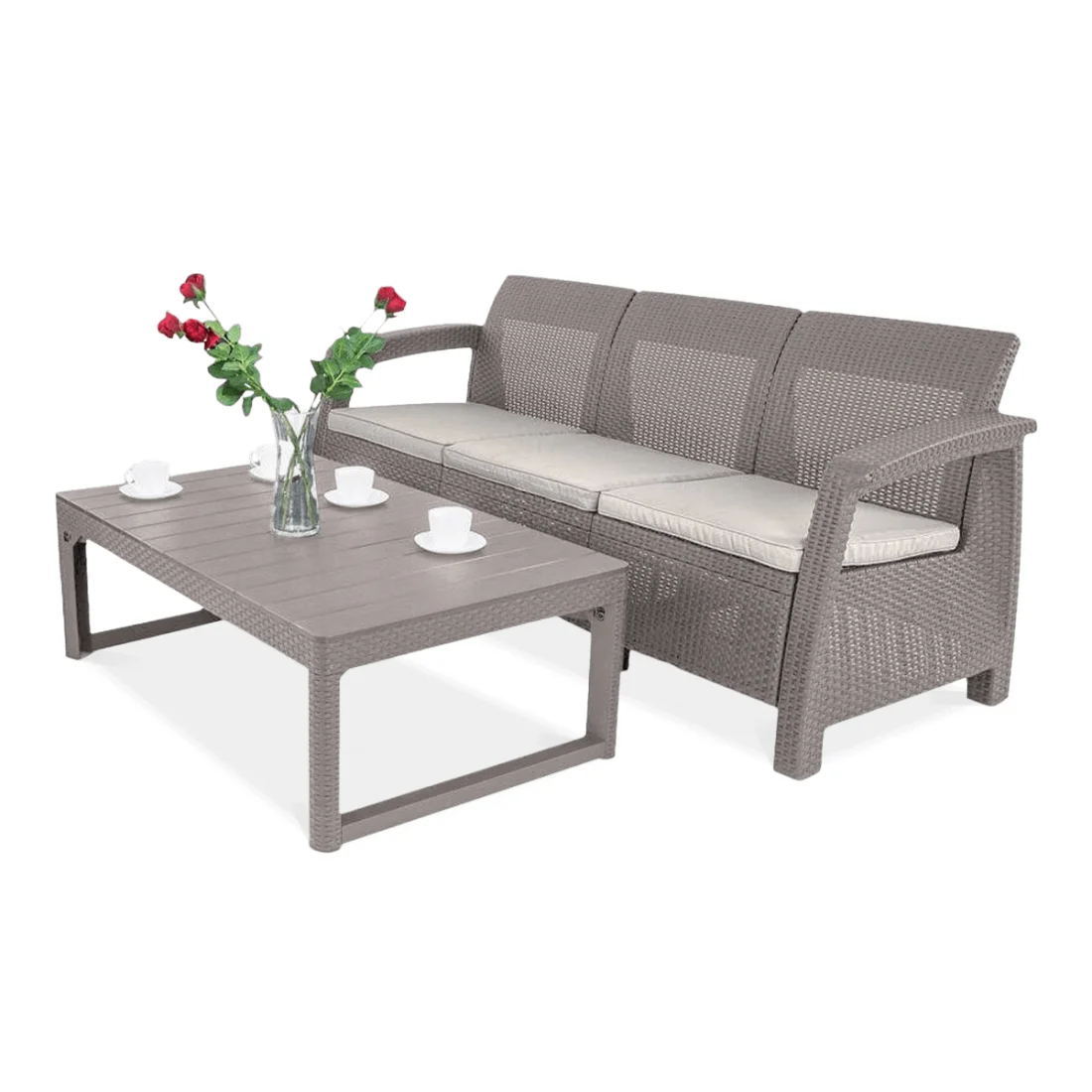 CORFU SOFA MAX/LYON ZESTAW CAPPUCCINO (007006)
