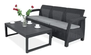 CORFU SOFA MAX/LYON ZESTAW GRAPHITE (006423)