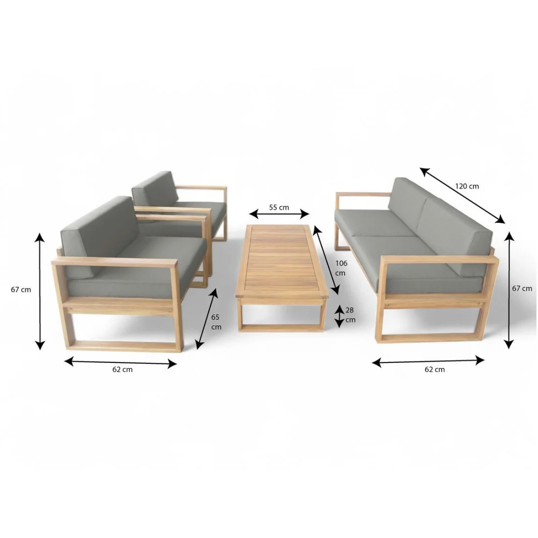 DALI CAFFE ZESTAW ACACIA WOOD (007284) - obrazek 16