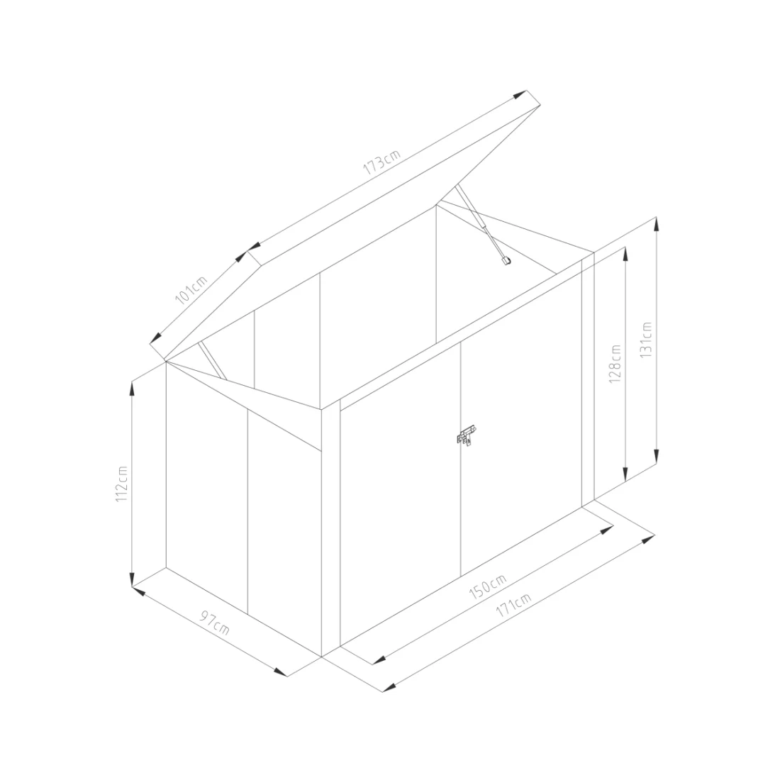 DAVIS 6x3 ZABUDOWA DO SEGREGACJI COLD GREY (005290) - obrazek 15