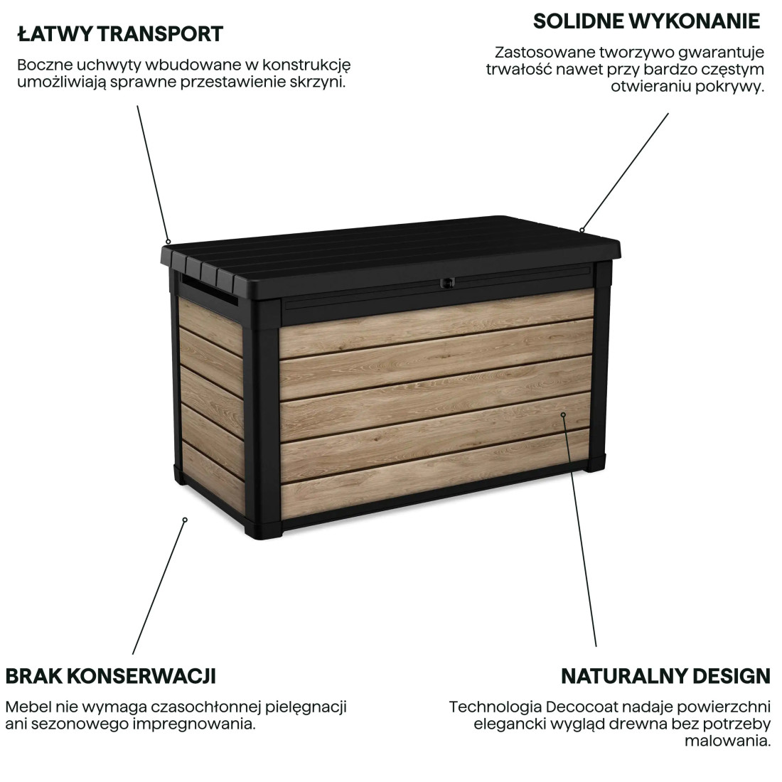 DECO DEC BOX 380L SKRZYNIA ASHWOOD (009306) - obrazek 4