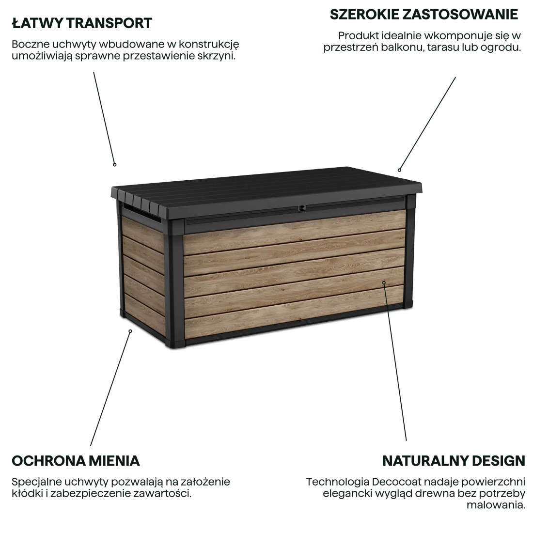 DECO DEC BOX 570L SKRZYNIA ASHWOOD (009309) - obrazek 4