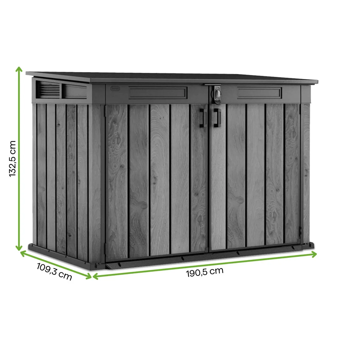 DECO HORIZONTAL 2020L SCHOWEK 2x240L WALNUT (009215) - obrazek 2
