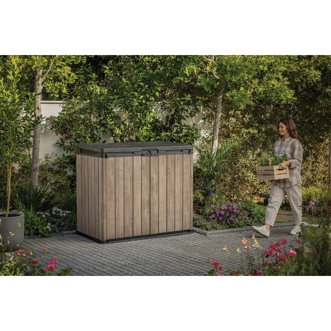 DECO SIO DARWIN 1100L SCHOWEK KOSZ 2x240L ASHWOOD (009210) - obrazek 6