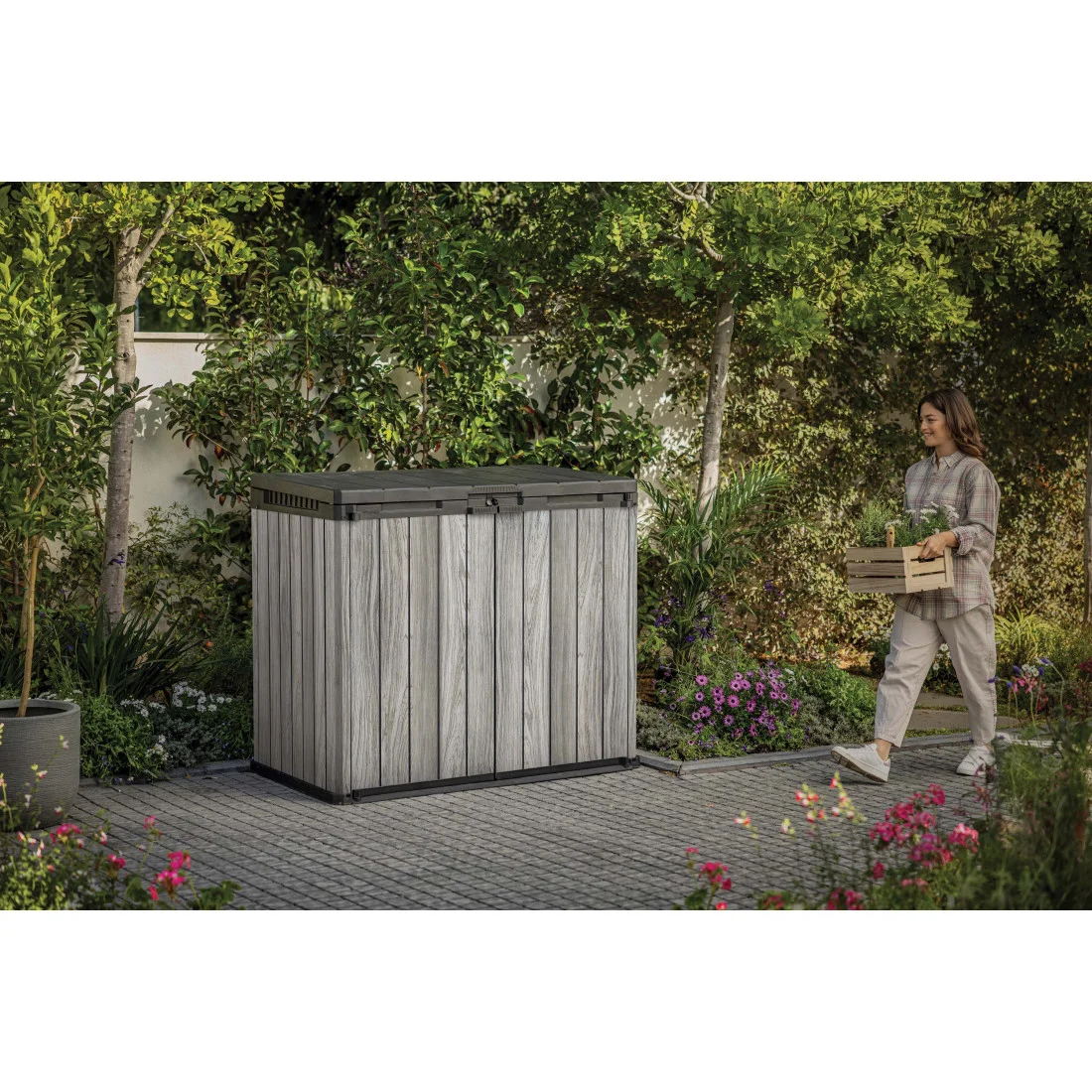 DECO SIO DARWIN 1100L SCHOWEK KOSZ 2x240L STORM GREY (009211) - obrazek 7