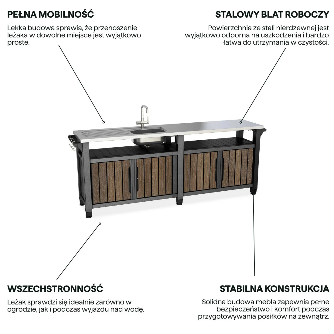 DECO UNITY CHEF 415L BAREK WALNUT (009316) - obrazek 4