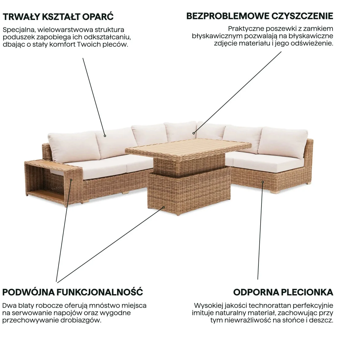 DELHI NAROŻNIK BEIGE (008327) - obrazek 4