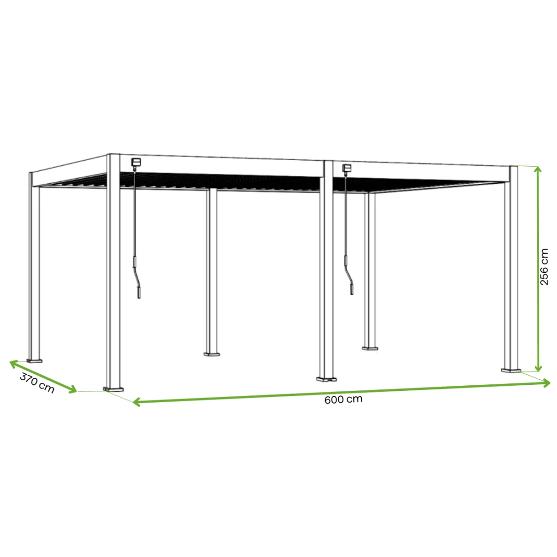 DELUXE 3.6x6 PERGOLA TARASOWA ANTHRACITE (005889) - obrazek 2