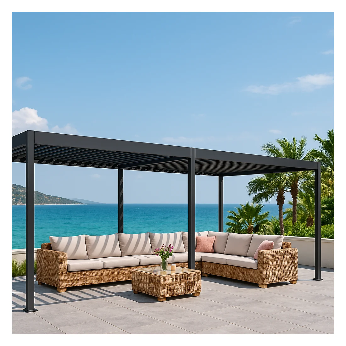 DELUXE 3.6x7.2 PERGOLA TARASOWA ANTHRACITE (005890) - obrazek 3