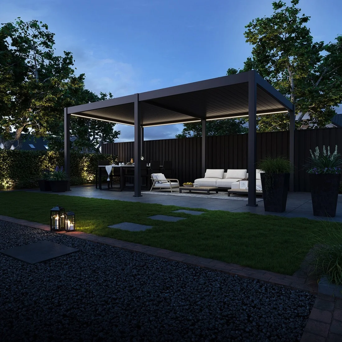 DELUXE AUTOMATIC+LED 3.6x6 PERGOLA TARASOWA ANTHRACITE (007499) - obrazek 8