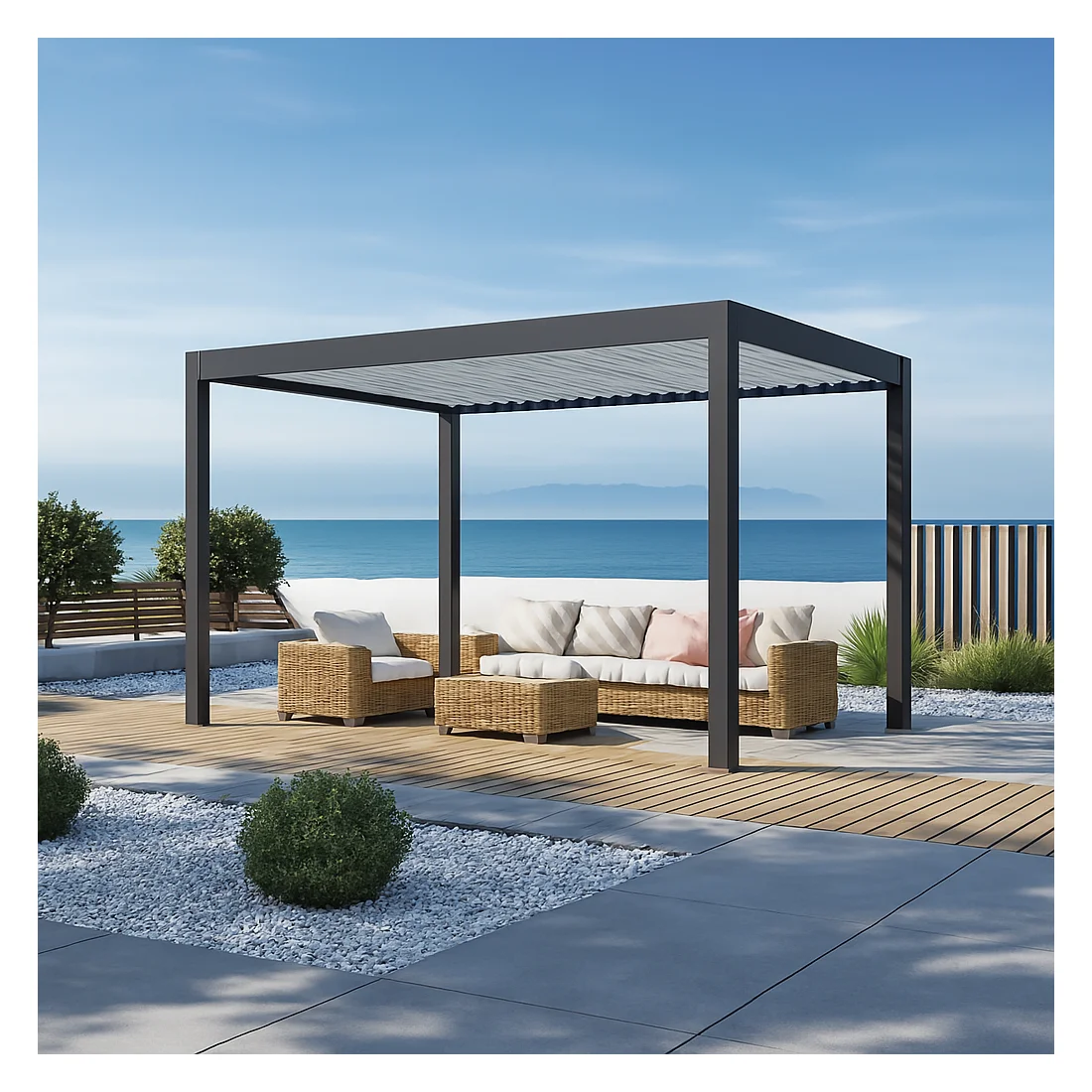 DELUXE PRO AUTOMATIC+LED 3x4 PERGOLA TARASOWA ANTHRACITE/LIGHT GREY (005892) - obrazek 3