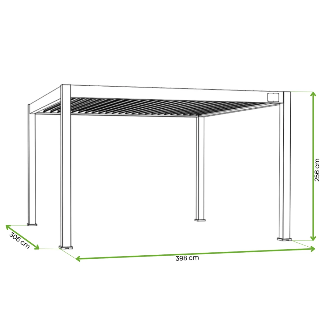 DELUXE PRO AUTOMATIC+LED 3x4 PERGOLA TARASOWA ANTHRACITE/LIGHT GREY (005892) - obrazek 2