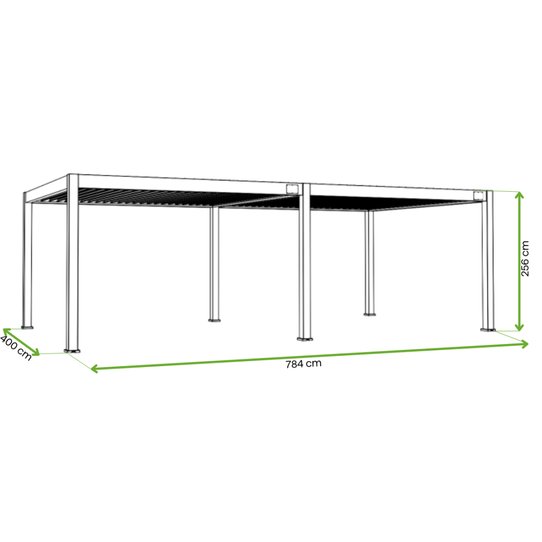 DELUXE PRO AUTOMATIC+LED 4x8 PERGOLA TARASOWA ANTHRACITE (005895) - obrazek 2