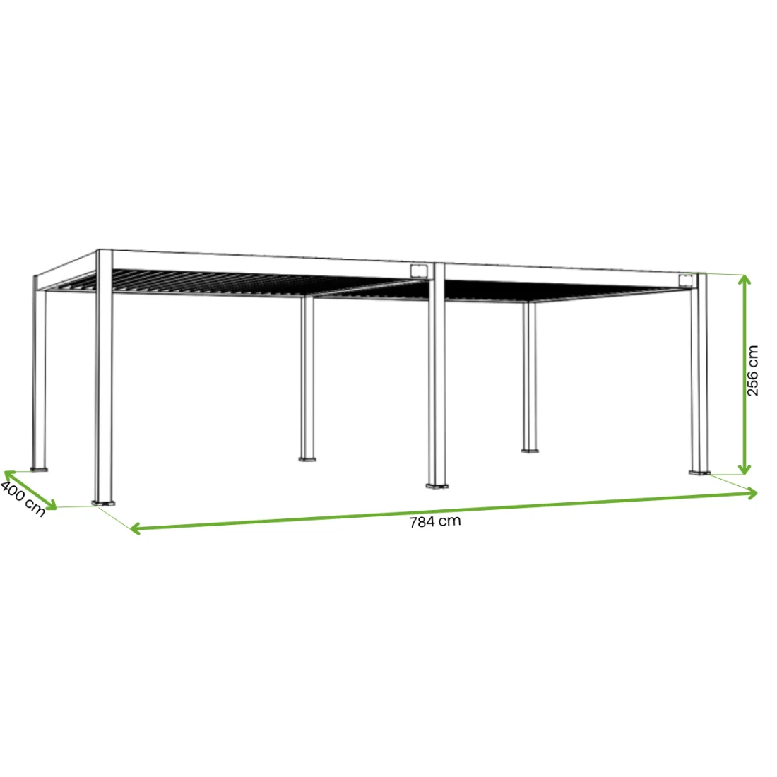 DELUXE PRO AUTOMATIC+LED 4x8 PERGOLA TARASOWA ANTHRACITE (005895) - obrazek 2