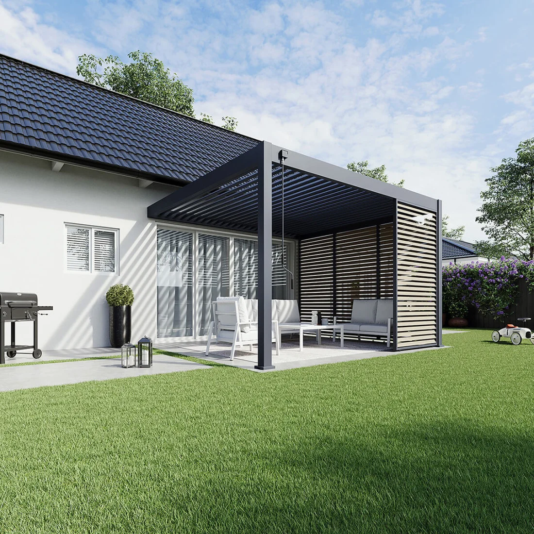 DELUXE WALL 3.6x4 PERGOLA TARASOWA ANTHRACITE (007501) - obrazek 9