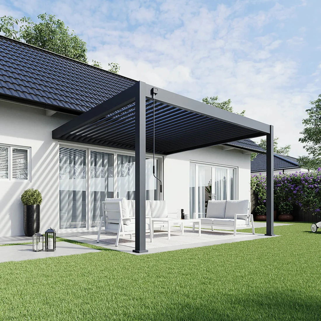 DELUXE WALL 3.6x4 PERGOLA TARASOWA ANTHRACITE (007501) - obrazek 2