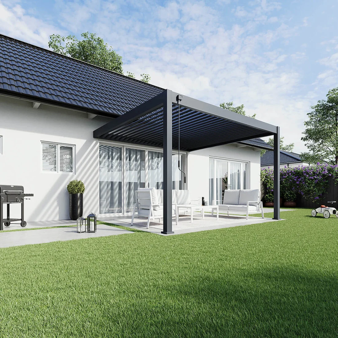 DELUXE WALL 3.6x4 PERGOLA TARASOWA ANTHRACITE (007501) - obrazek 3