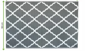DYWAN TARASOWY 02 GREY 180x270CM (008585)